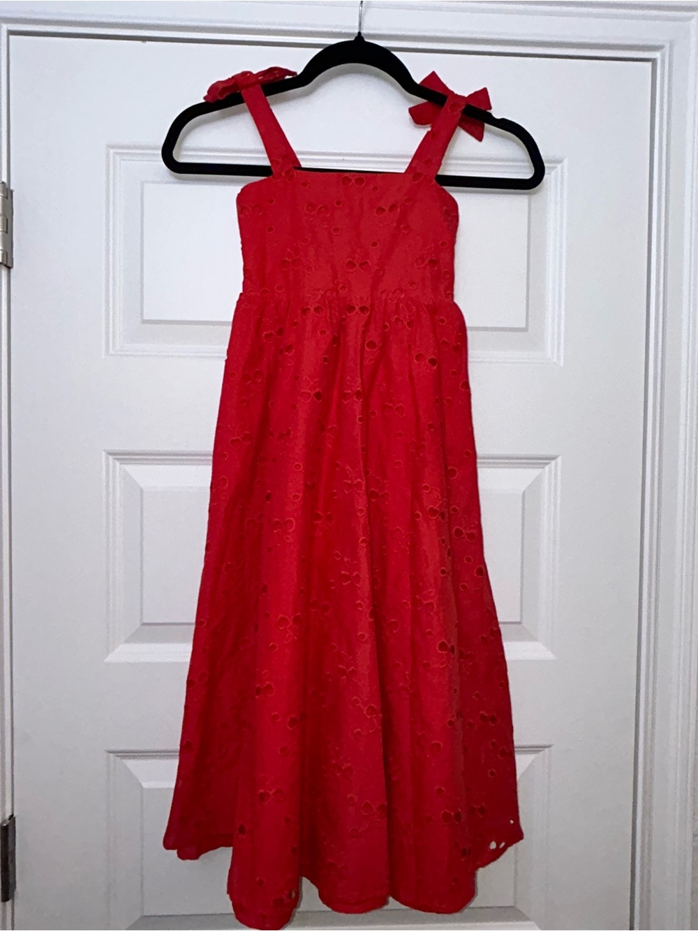 New, Beach Riot Little Charlotte Cherry Eyelet Sleeveless Long Maxi Dress